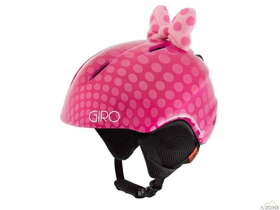 Шлем детский Giro Launch Plus pink Bow Polka Dots (7073614) - фото