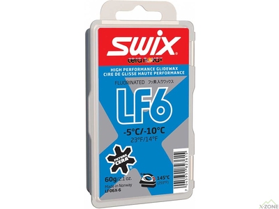 Низкофтористый парафин Swix LF6X Blue 60 г (LF06X-6) - фото