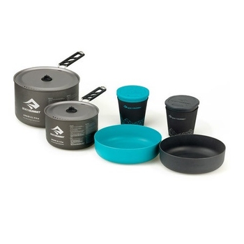 Набір посуду Sea To Summit Alpha Cookset 2.2 Pacific Blue/Grey (STS APOTACKSET2.2) - фото