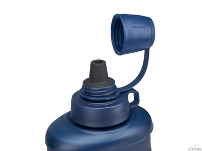 Бутылка-фильтр для воды LifeStraw Peak Squeeze 1 л, Dark Mountain Gray (LSW LSPSF1GRWW) - фото