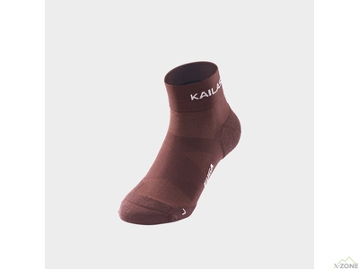 Шкарпетки бігові Kailas Low-cut Trail Running Socks Men's, Brown (KH2402105) - фото