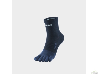 Носки беговые Kailas Low-cut 5-Finger Socks Unisex, Navy Blue (KH2402004) - фото