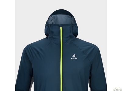 Куртка чоловіча бігова Kailas Aero Nebula Light Trail Running Hardshell Jacket Men's, Green/Blue - фото