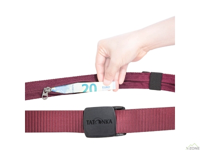 Ремень с карманом Tatonka Travel Waistbelt, Bordeaux Red (TAT 2863.047) - фото