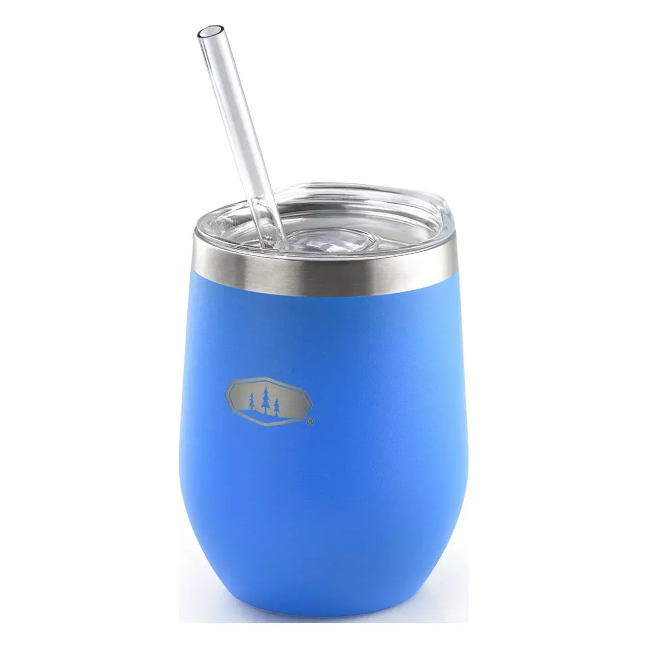 Термокухоль з трубочкою GSI Outdoors Glacier Stainless Vacuum 12 fl.oz.Tumbler (355 мл), Blue - фото