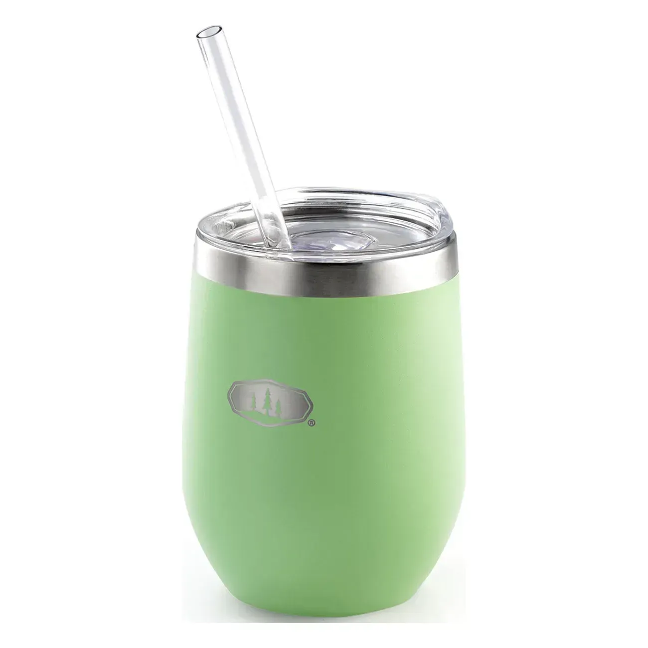 Термокухоль з трубочкою GSI Outdoors Glacier Stainless Vacuum 12 fl.oz.Tumbler (355 мл), Green - фото