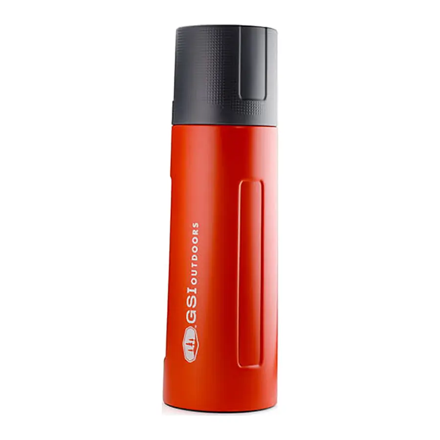 Термос GSI Outdoors Glacier Stainless 1l Vacuum Bottle, Red - фото