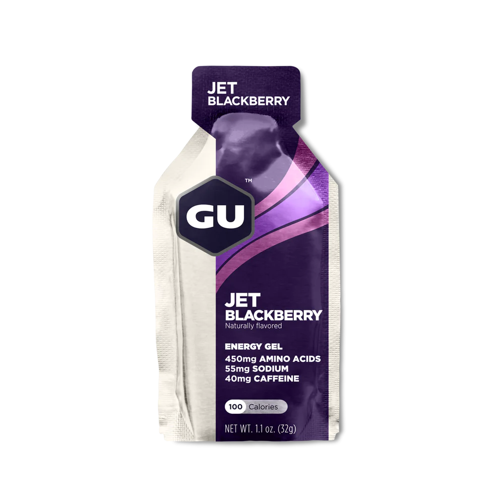 Гель энергетический GU Original Energy Gel +Caffeine 32 g, Jet Blackberry - фото