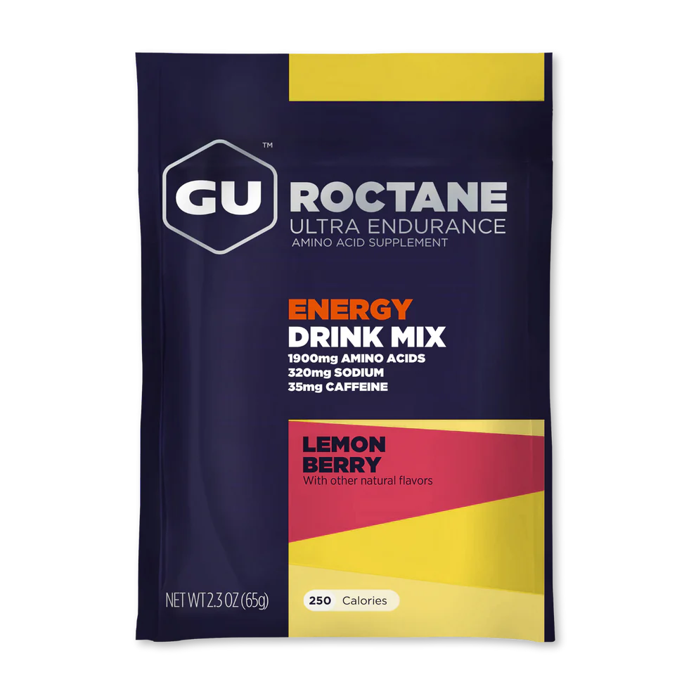 Энергетический напиток-изотоник GU Roctane Energy Drink +Caffeine 65 g, Lemon Berry - фото