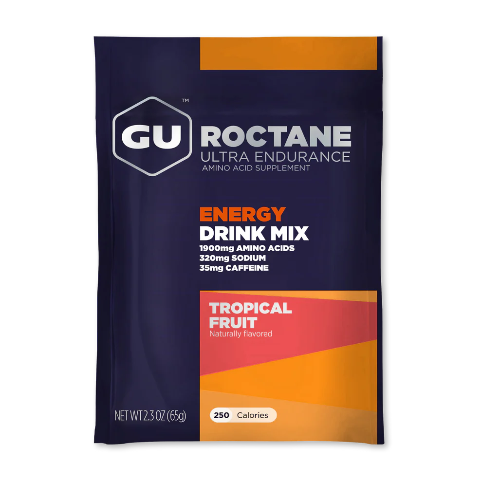 Энергетический напиток-изотоник GU Roctane Energy Drink +Caffeine 65 g, Tropical Fruit - фото