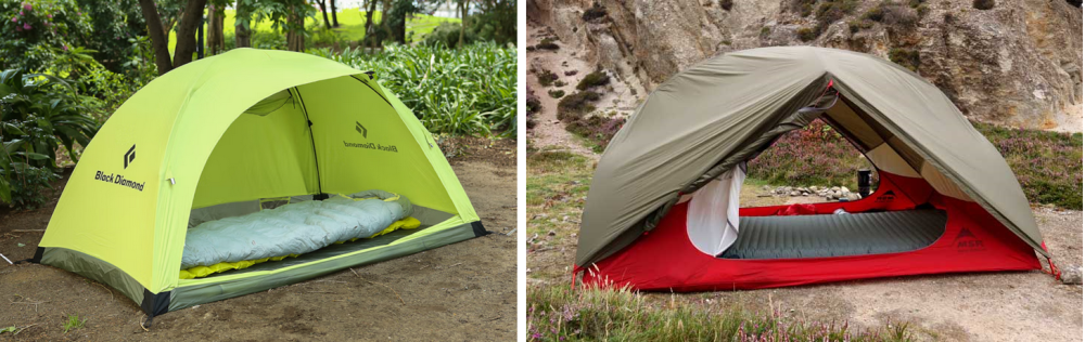 Тип конструкции и каркаса палатки